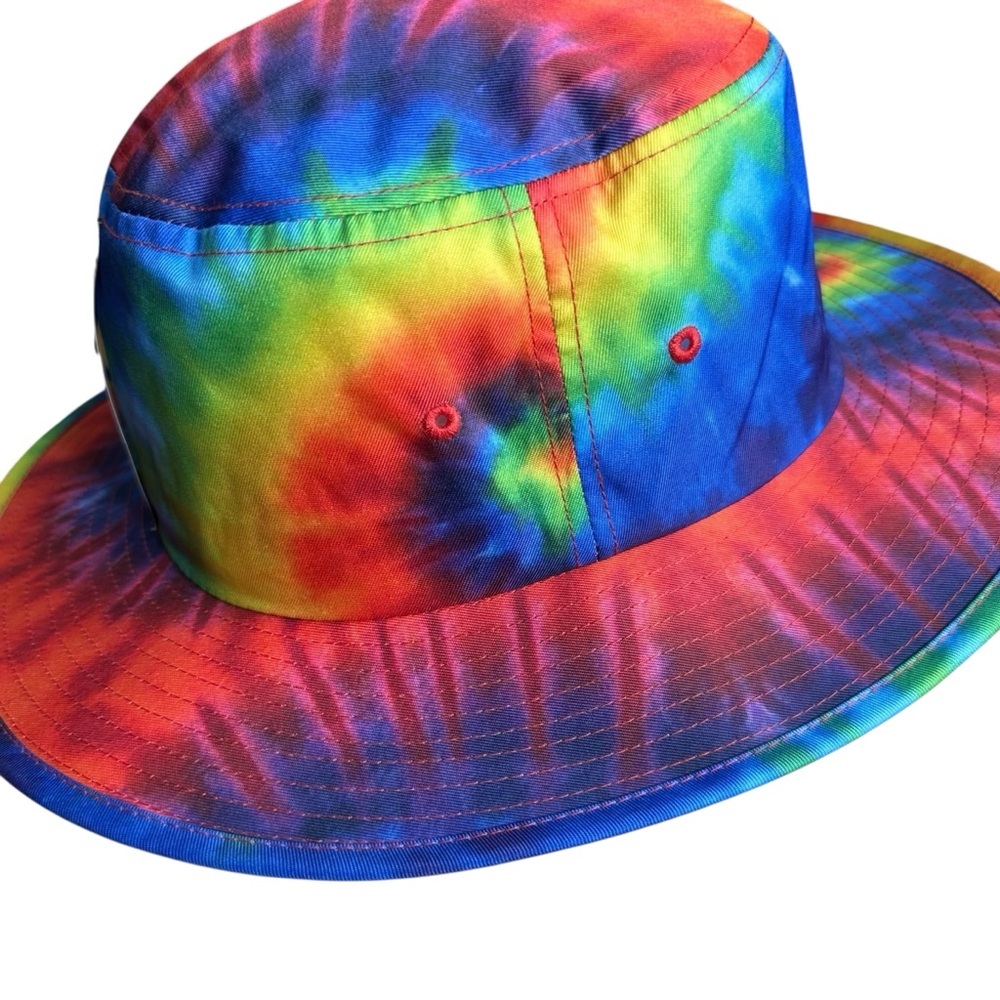 NWT Hurley Pride Boonie Bucket Hat. Size S/M Rainbow Tie Dye - Picture 4 of 8